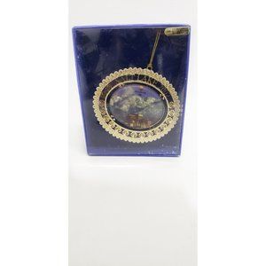 New 2002 Salt Lake Olympic Winter Games Gold Plated Ornament Symbol Arts